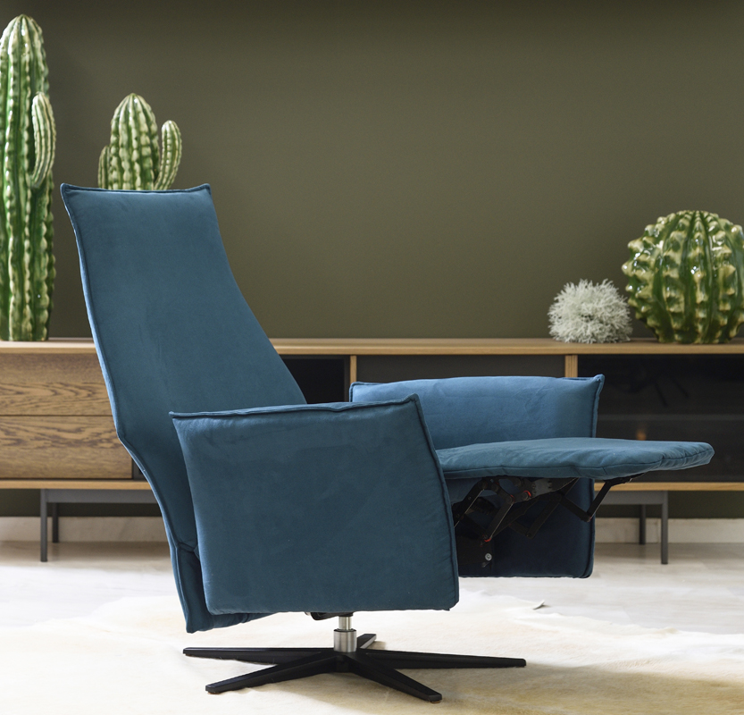 Omega polythrona relax petrol suede
