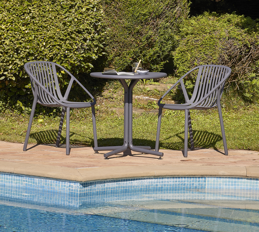 Bini outdoor grey chair