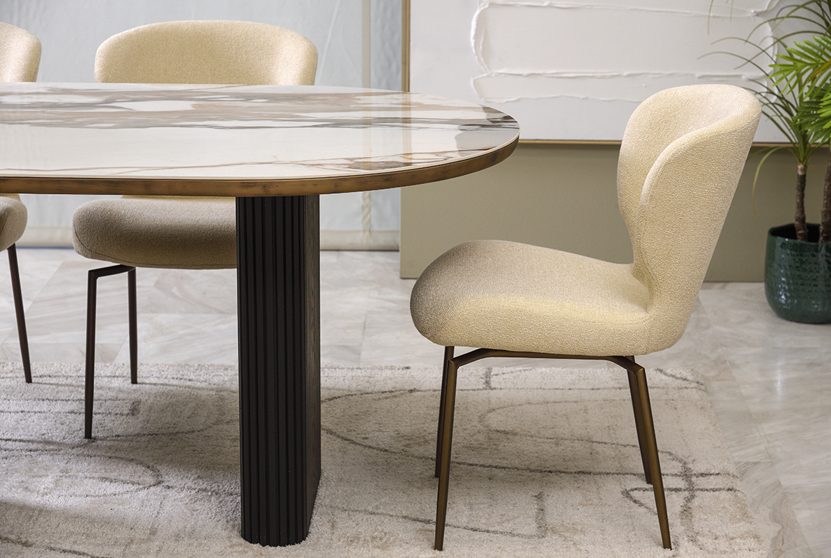 Glory Swivel karekla trapezarias peristrefomeni bronze metallo